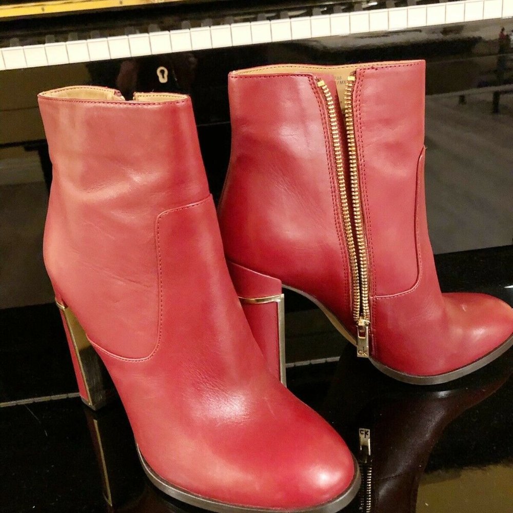 Calvin Klein Red Karlia Booties